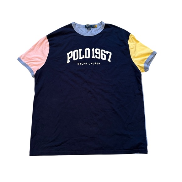 Polo Ralph Lauren Classic-Fit Oversized Logo T-Shirt Cruise Navy Multi, Sz XL - Picture 6 of 12